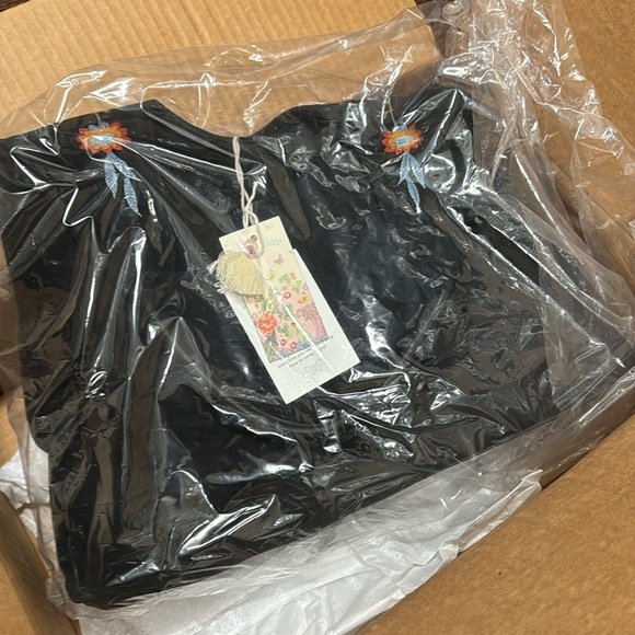 Johnny Was Renata Hobo Tote Leather Embroidered Bag - Picture 9 of 11